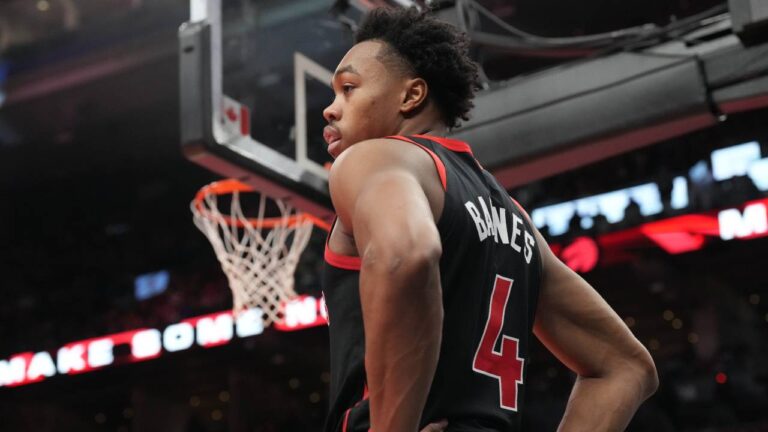 Raptors’ Barnes acknowledged for offering profitable defensive performs