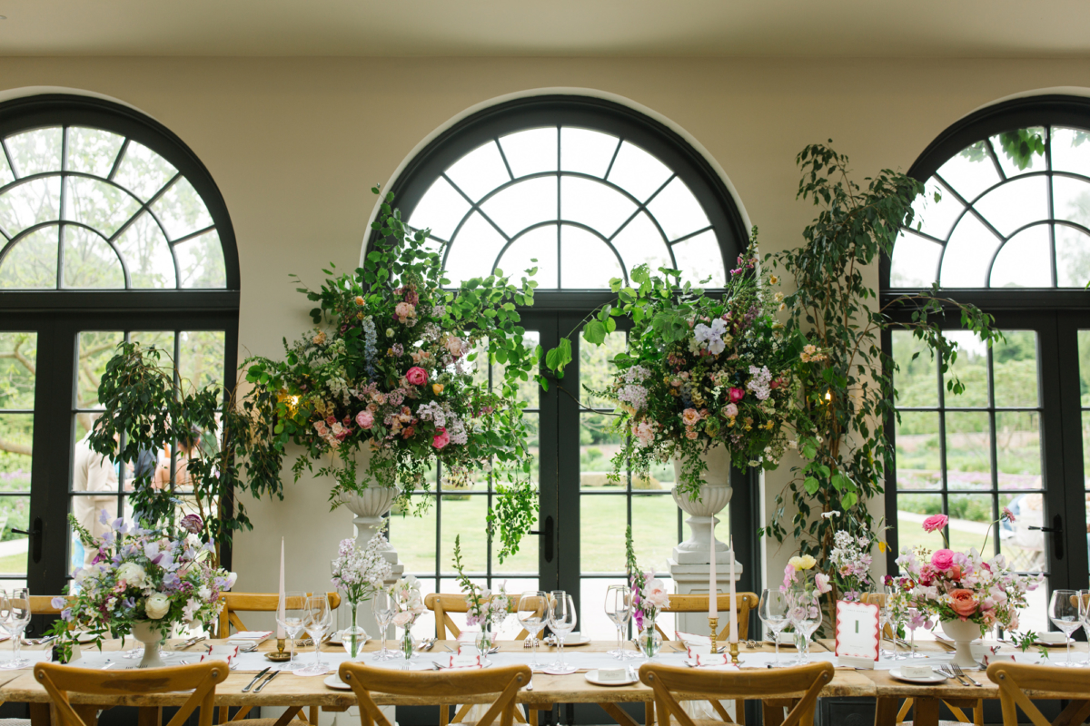 Maisie Wore Jessica Bennett for Her Spring Pastel Flower Filled Wedding at Middleton Lodge 31 Spring Pastel Church Wedding Middleton Lodge Feverfew Florist Nell Mallia Photography36