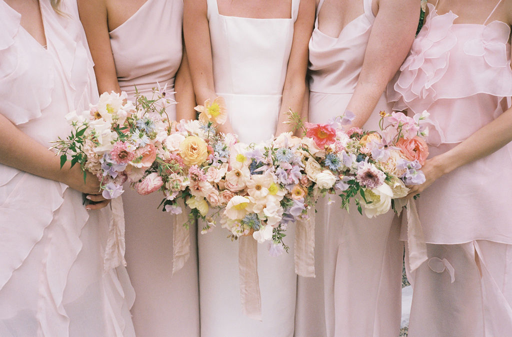 Maisie Wore Jessica Bennett for Her Spring Pastel Flower Filled Wedding at Middleton Lodge 30 Spring Pastel Church Wedding Middleton Lodge Feverfew Florist Nell Mallia Photography94