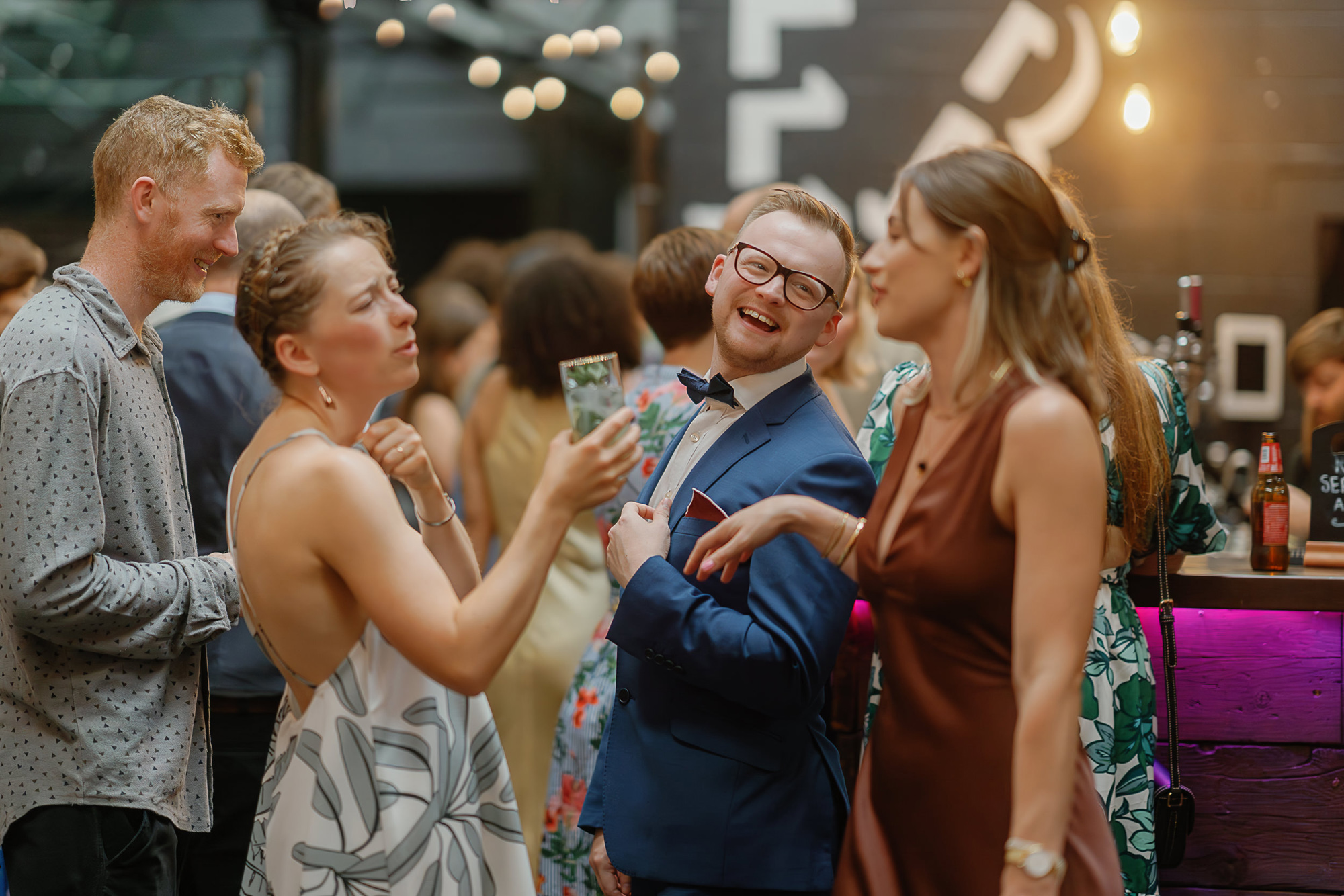 Amy & Tom's Stripped Back & Fun Tyne Bank Brewery Wedding 71 Tyne Bank Brewery Wedding Aje Dress 75