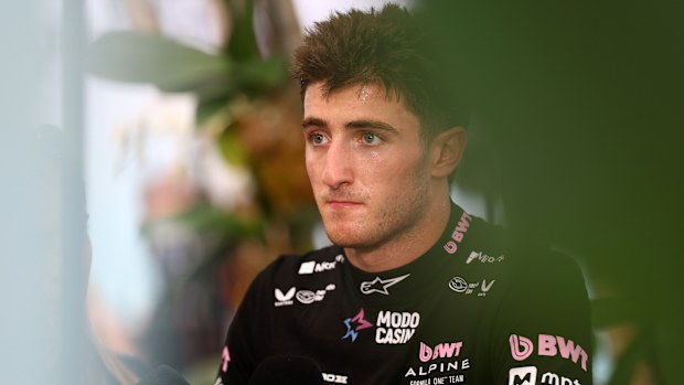 Jack Doohan of Alpine F1 looks on during qualifying ahead of the F1 Grand Prix of Miami.
