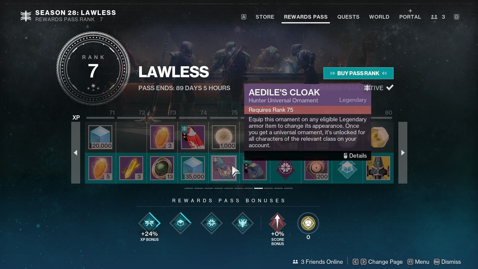 Seasonal Ornaments are only available in the premium track (Image via Bungie)