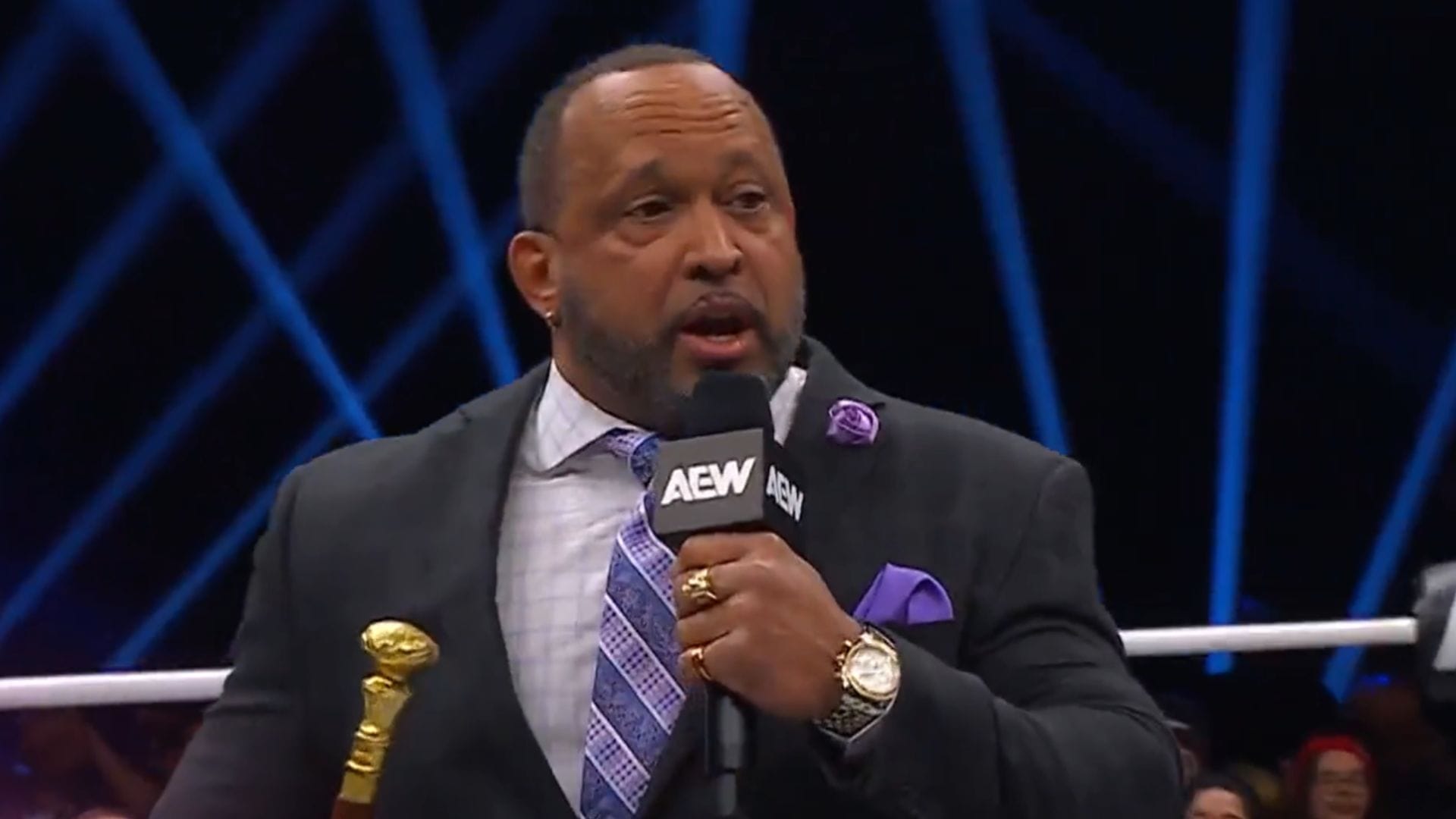 The hurt Syndicate's manager, MVP [Source: @AEW on X]