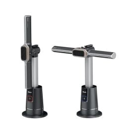 Shark TurboBlade Cool + Heat - 2-in-1 Customizable Tower Fan + Heater for year-round use, bladeless, Oscillates up to 180°, Powerful Cooling + Rapid Room Heating, Remote Control, Charcoal, TH202