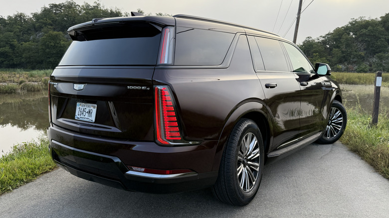 2025 Cadillac Escalade IQL rear 3/4 view