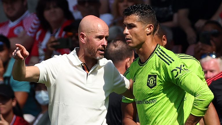 Cristiano Ronaldo left Man Utd in December 2022 after an interview in which he criticised Erik ten Hag and standards at the club 