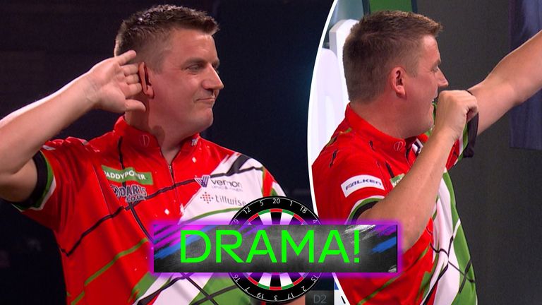 World Darts Championship: David Davies earns shot at Luke Littler after nervy finish!