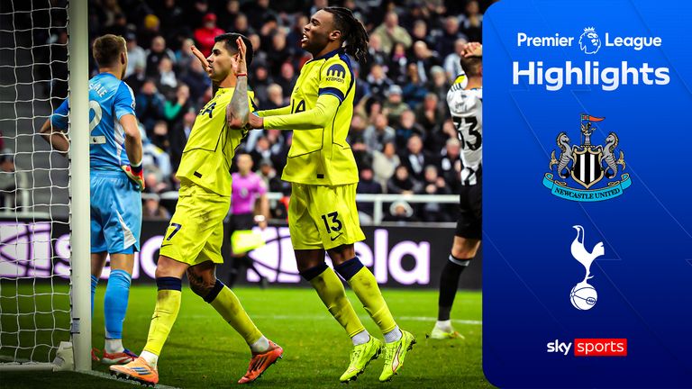 Highlights of the Premier League match between Newcastle and Tottenham Hotspur.