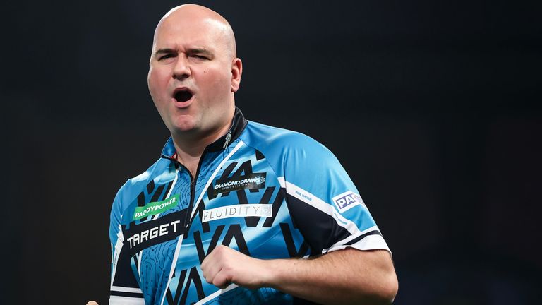 Rob Cross at the World Darts Championship