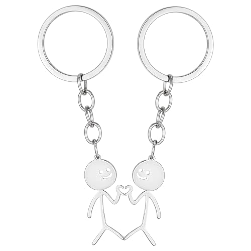 Finger Heart Keychains Set