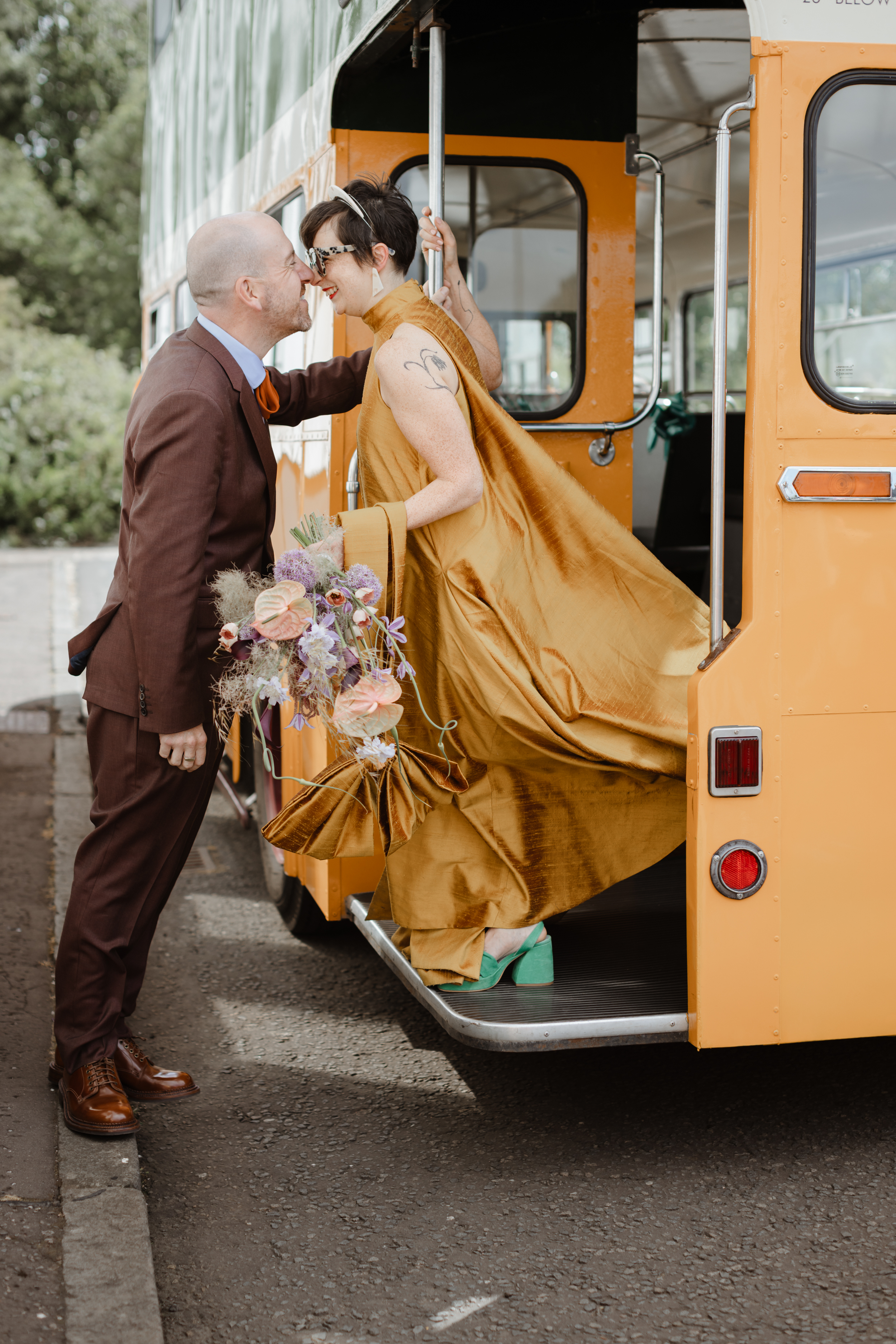 Glasgow Wedding Yellow Dress Caro Weiss Photography 110