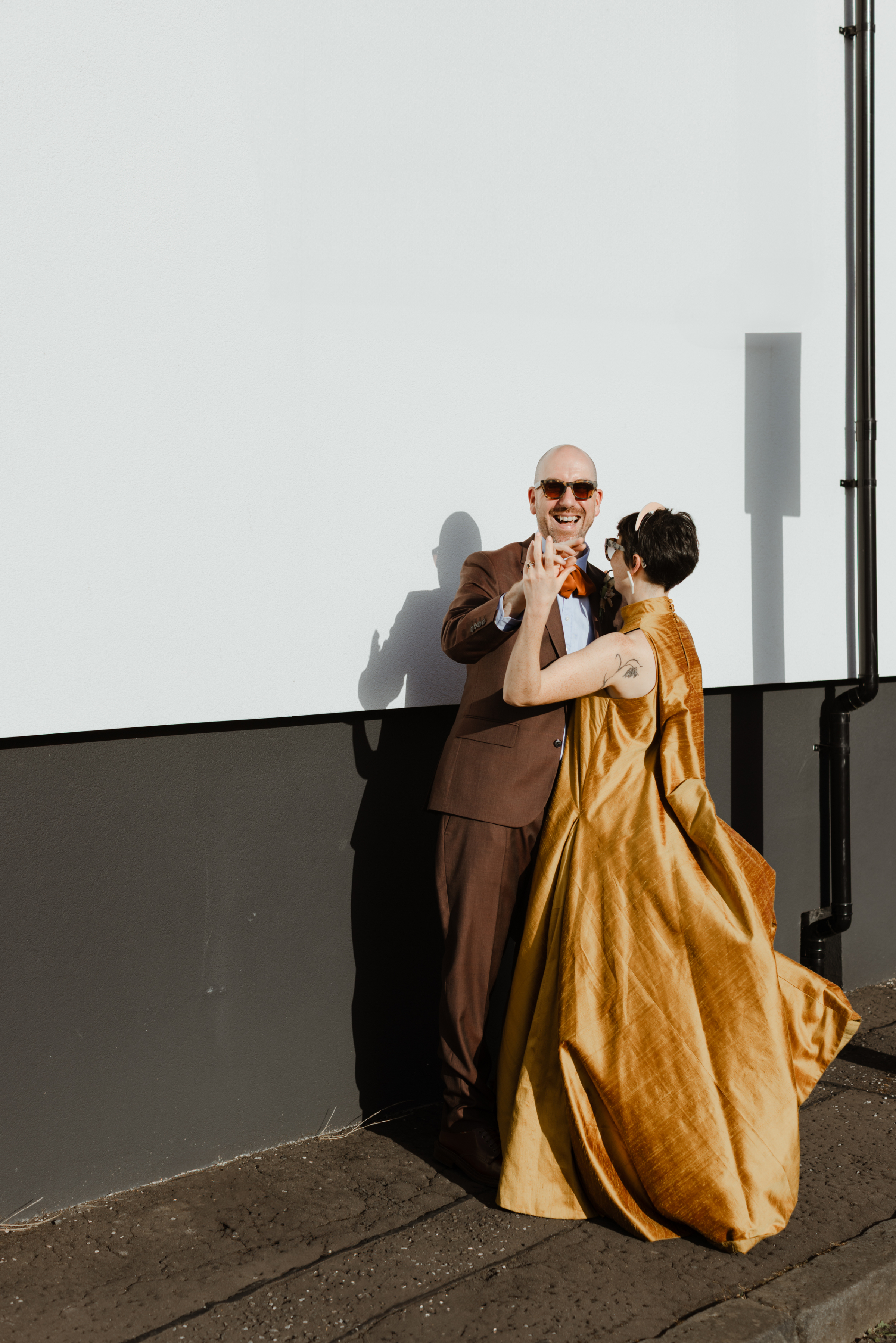 Glasgow Wedding Yellow Dress Caro Weiss Photography 163