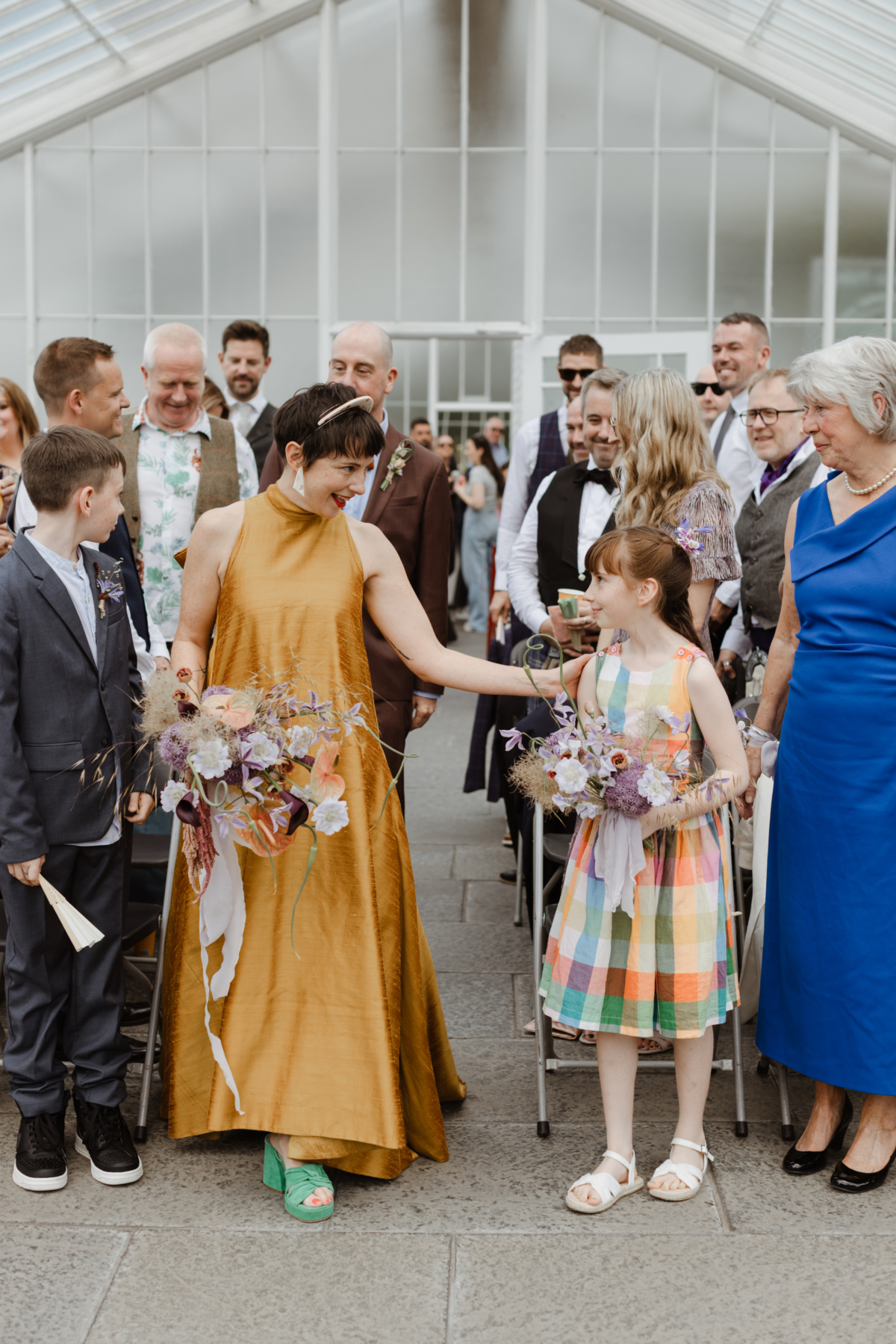 Glasgow Wedding Yellow Dress Caro Weiss Photography 55
