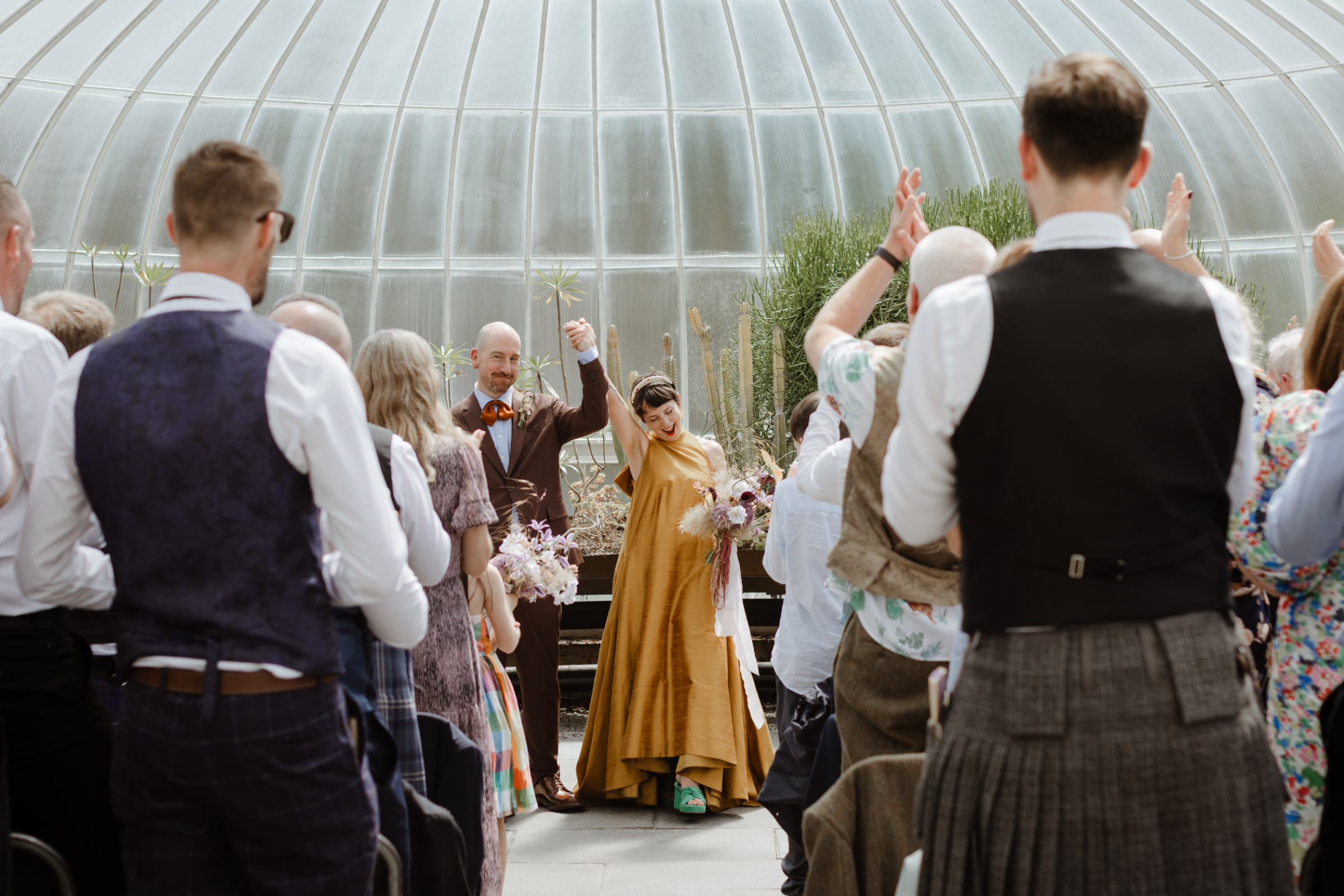 Glasgow Wedding Yellow Dress Caro Weiss Photography 87