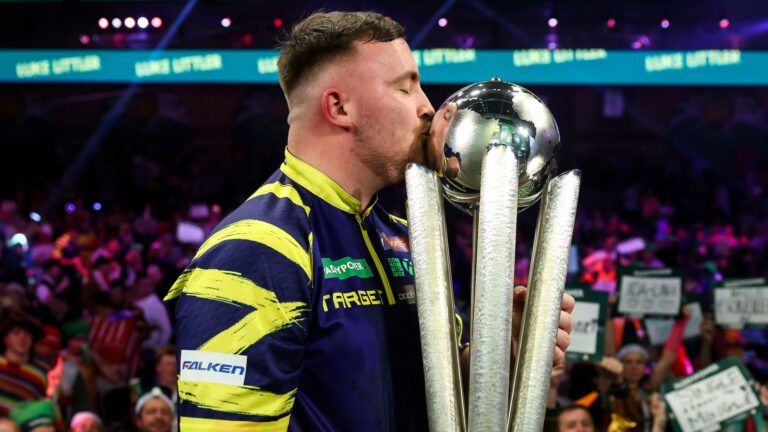 World Darts Championship 2026: Luke Littler thrashes Gian van Veen in last to retain title at Alexandra Palace