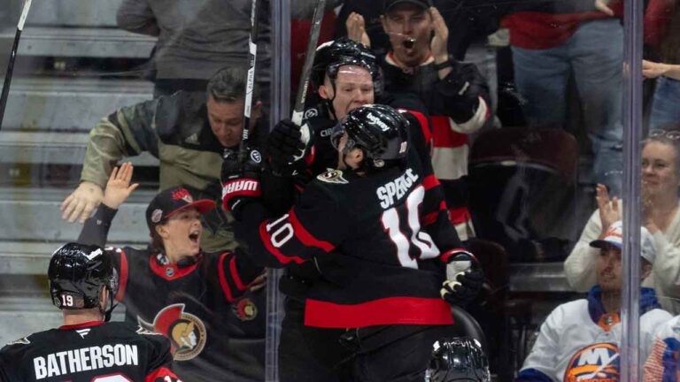 Brady Tkachuk steps up with greatest sport of season for Senators