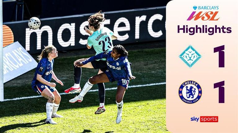 Highlights of the Women's Super League match between London City Lionesses and Chelsea.