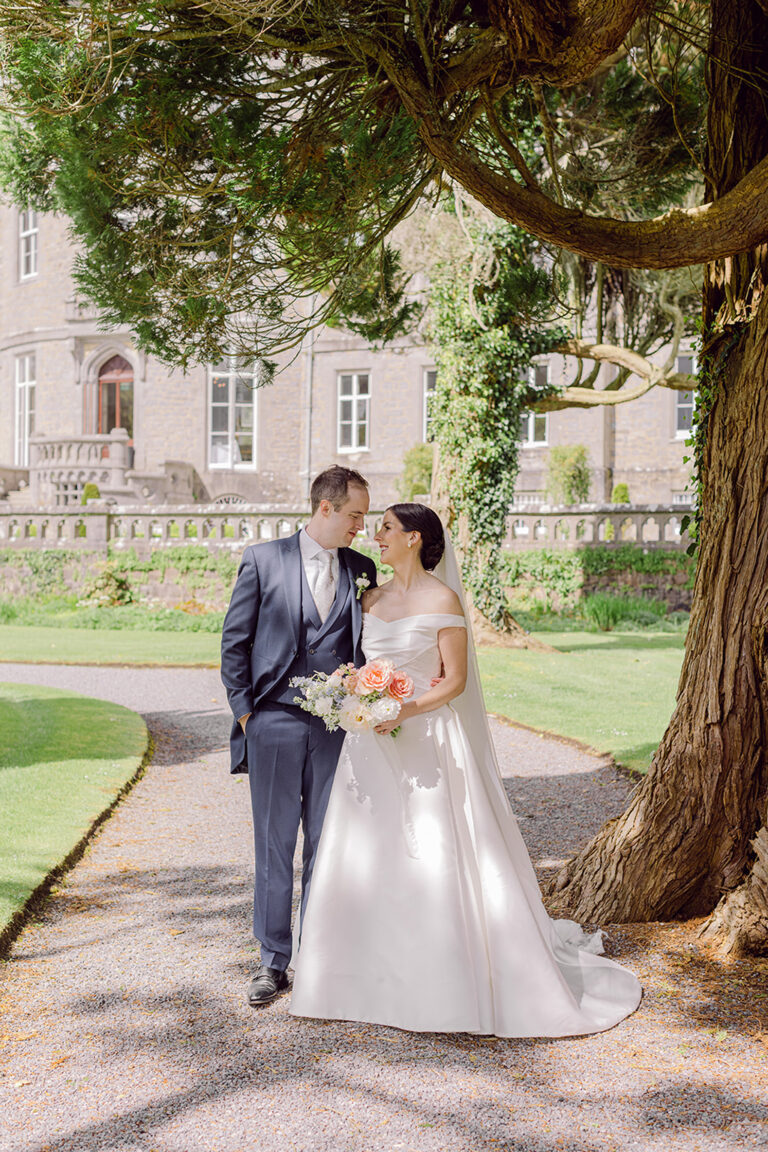 A Watercolour Spring Markree Castle Wedding Inspired by Audrey Hepburn