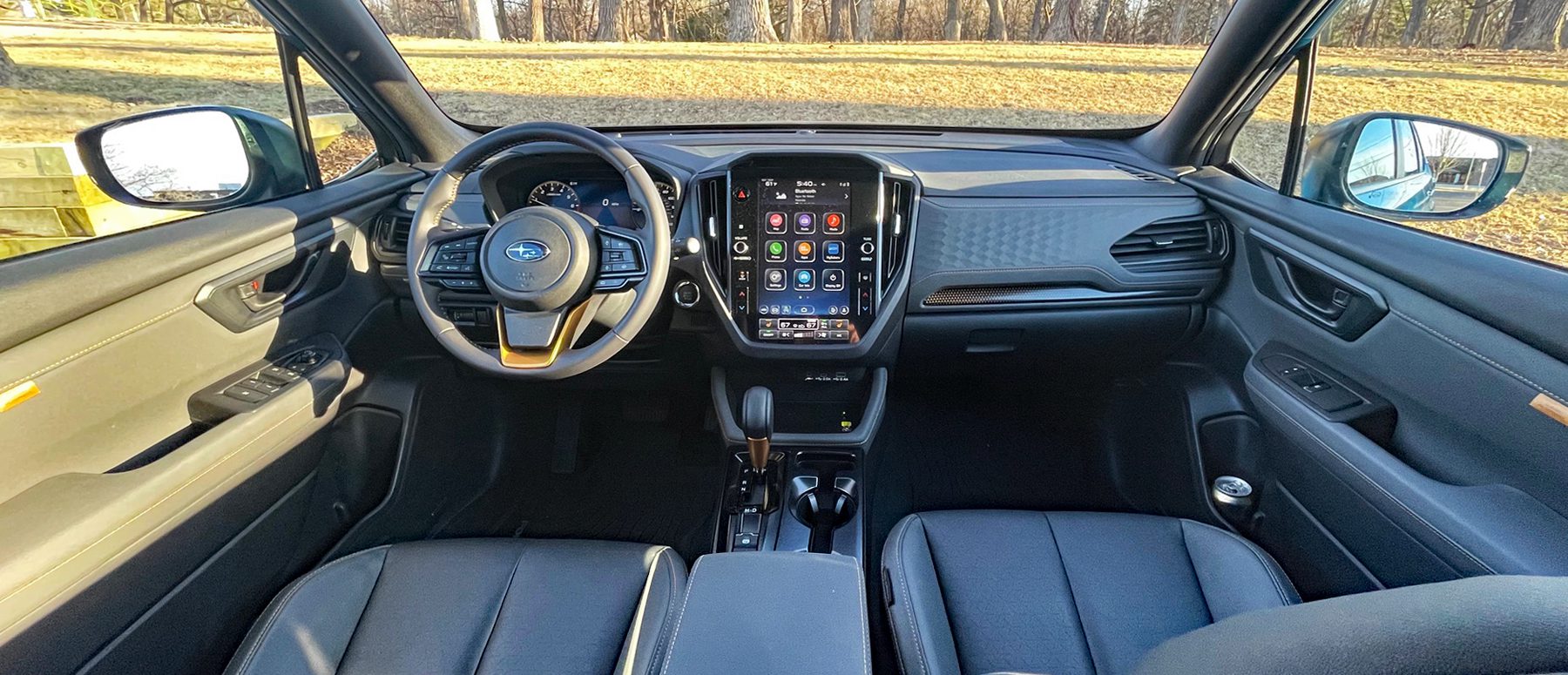 2026 Subaru Forester Wilderness in Geyser Blue, interior, dashboard,