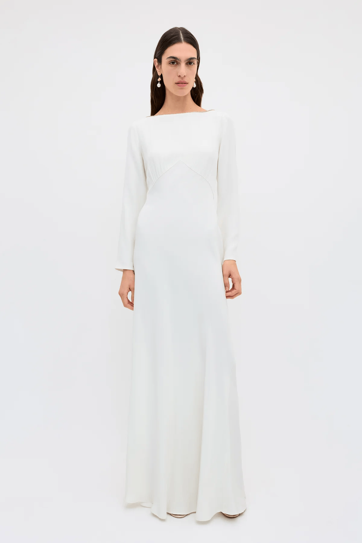 Rixo Cesca Backless Silk Gown