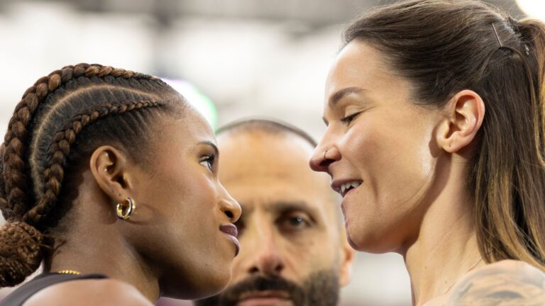 Terri Harper says Caroline Dubois is weaker than she imagined as pair are cut up by safety once more at pre-fight press convention