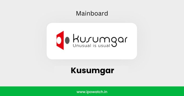 Kusumgar IPO GMP, Grey Market Premium Today – IPO Watch