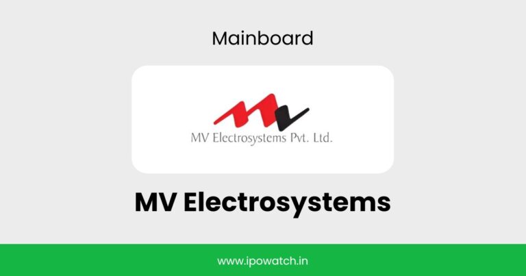 MV Electrosystems IPO GMP, Grey Market Premium Today – IPO Watch