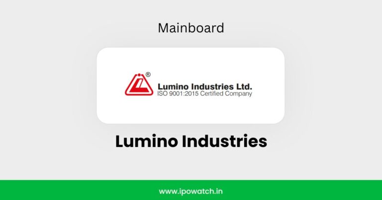 Lumino Industries IPO Recommendation: Apply or Avoid? – IPO Watch