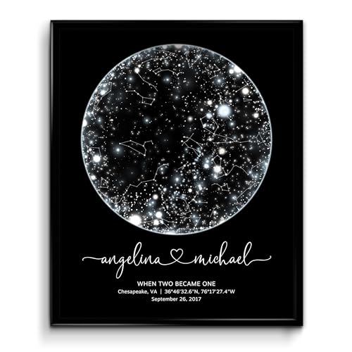 Birthday Night Sky Star Map