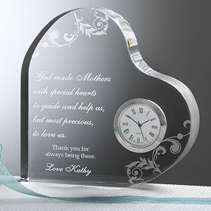 Personalized Heart Desk Clock