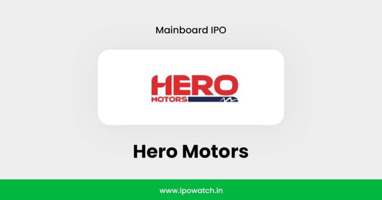 Hero Motors IPO GMP, Grey Market Premium Today – IPO Watch