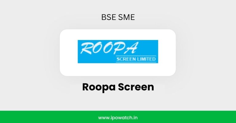 Roopa Screen IPO GMP, Grey Market Premium Today – IPO Watch