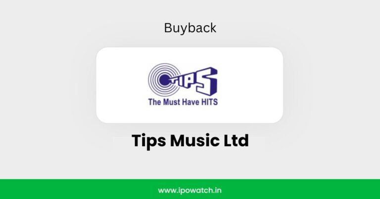 Tips Music Buyback 2026 Record Date, Price & Ratio Details – IPO Watch