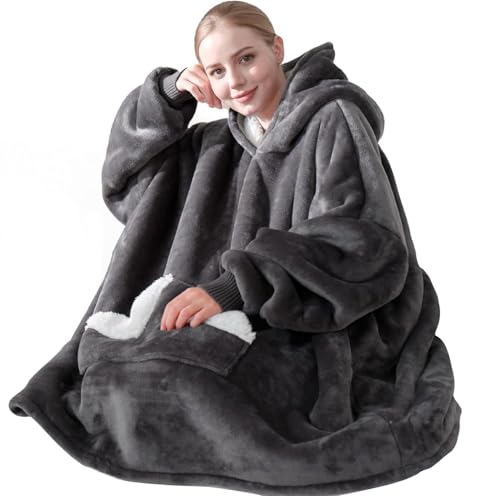 Sherpa Wearable Blanket Hoodie