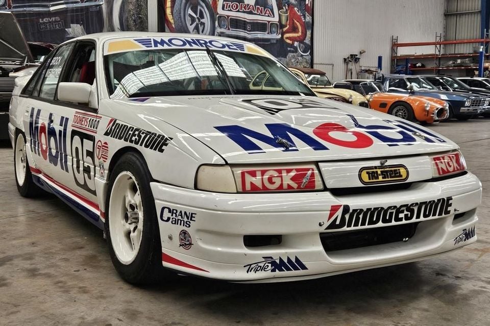The VN SS Group A raced by Brock in the 1991 Bathurst 1000, built by Perkins Engineering, and recently restored by Jack Perkins, son of six-times Bathurst winner Larry Perkins