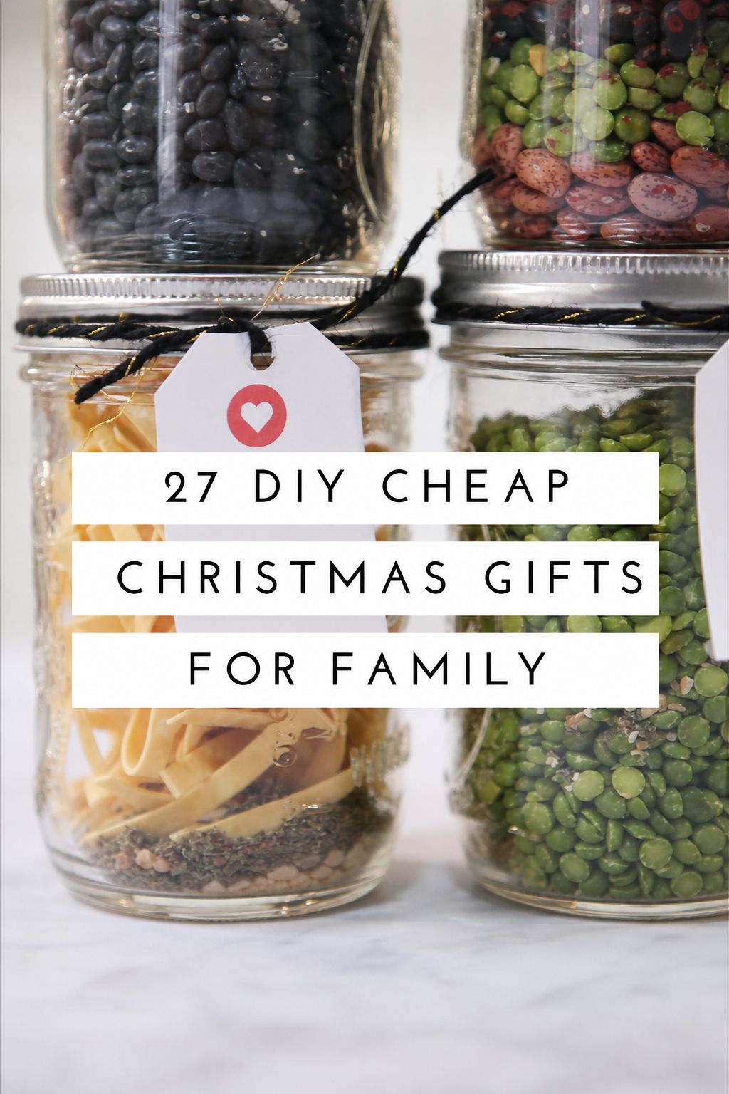 Soup Mix in a Jar as a cheap Christmas gift for family