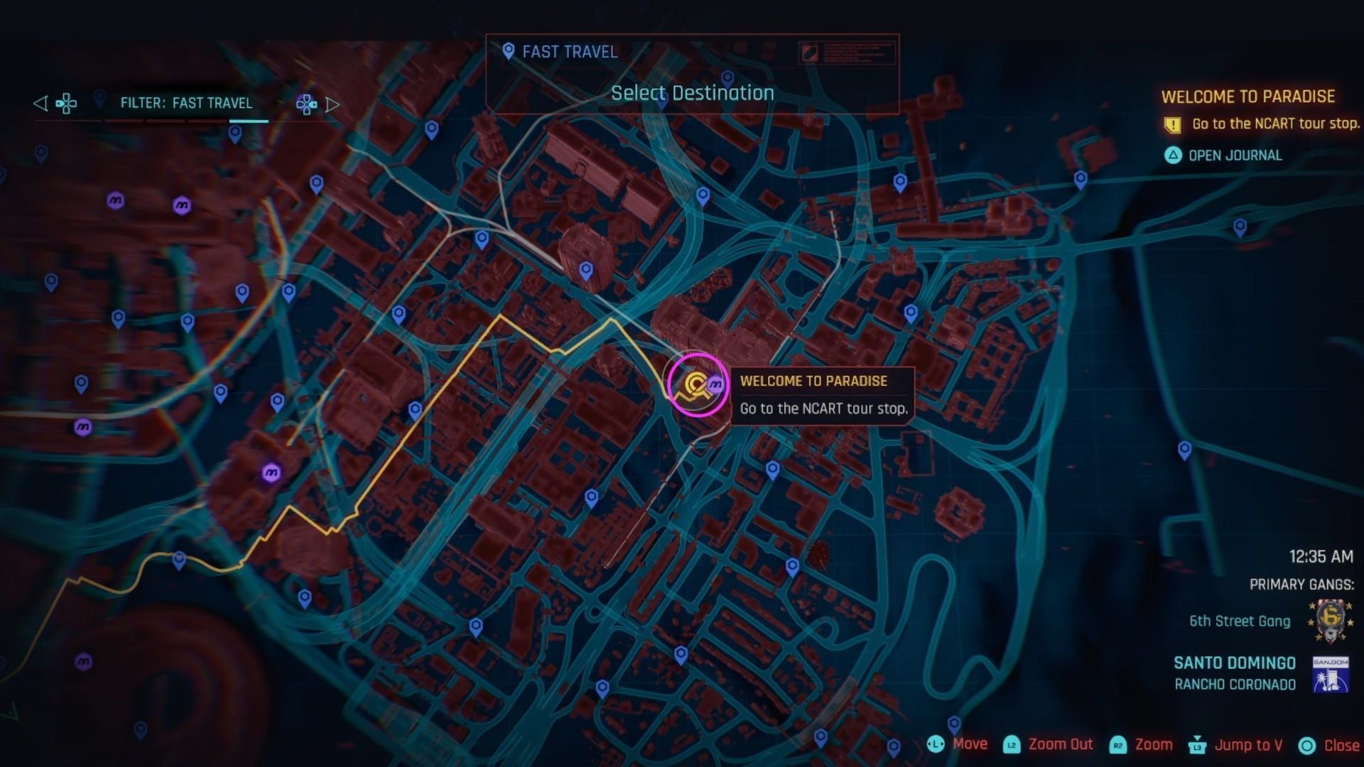 Just hop the metro to the NCART station stop (Image via CDPR || Sportskeeda)