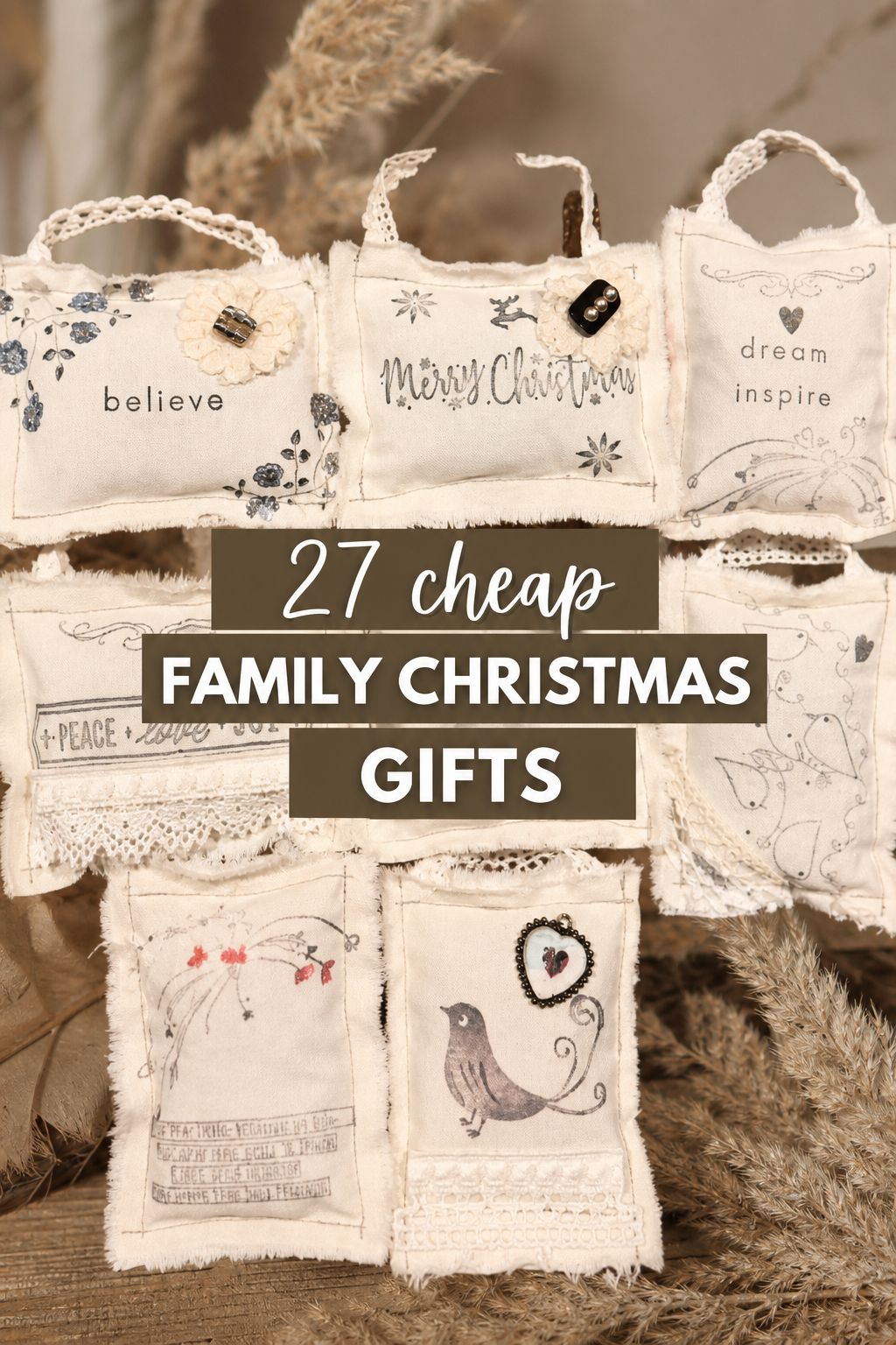 Christmas Scented Sachets as a cheap Christmas gift for family