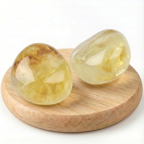Polished Citrine Worry Stones