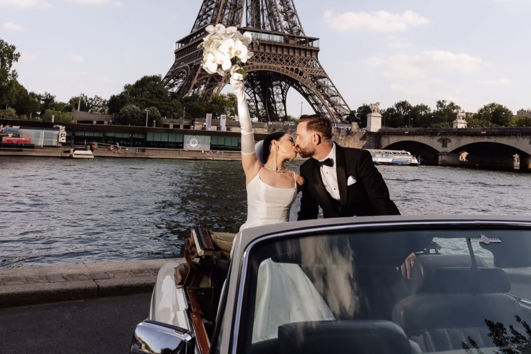A London and Paris Wedding on a Yacht on the Seine