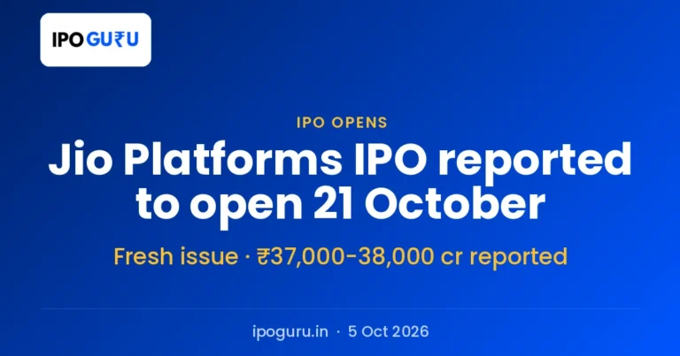 Jio Platforms IPO: ₹11 Lakh Crore Valuation Reported