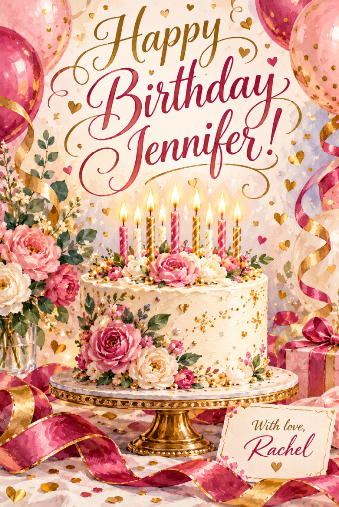 A card that ChatGPT Dots created for one of my friends based on their interests