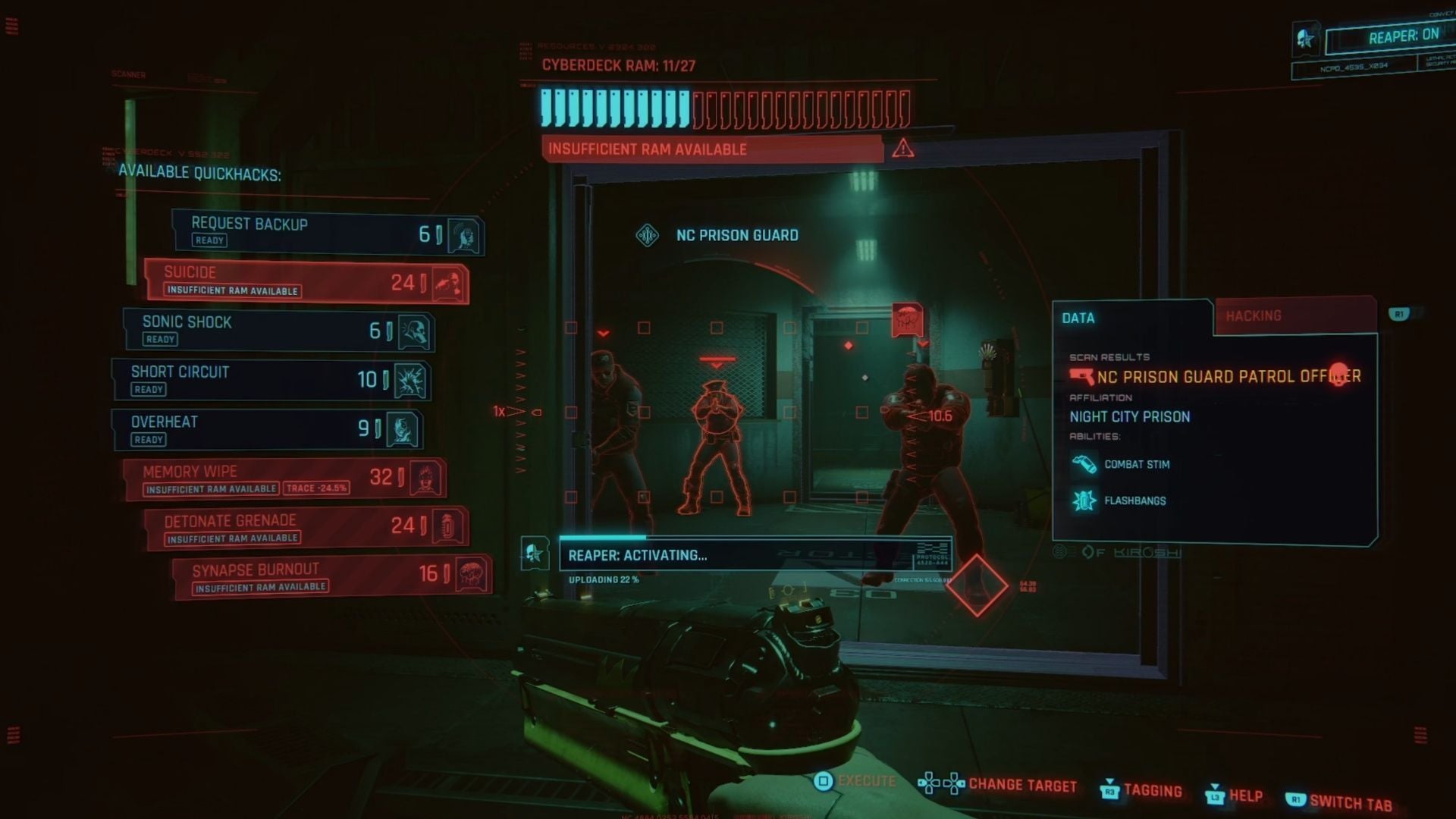 Do not let them complete the activation of your Reaper Chip (Image via CDPR || Sportskeeda)