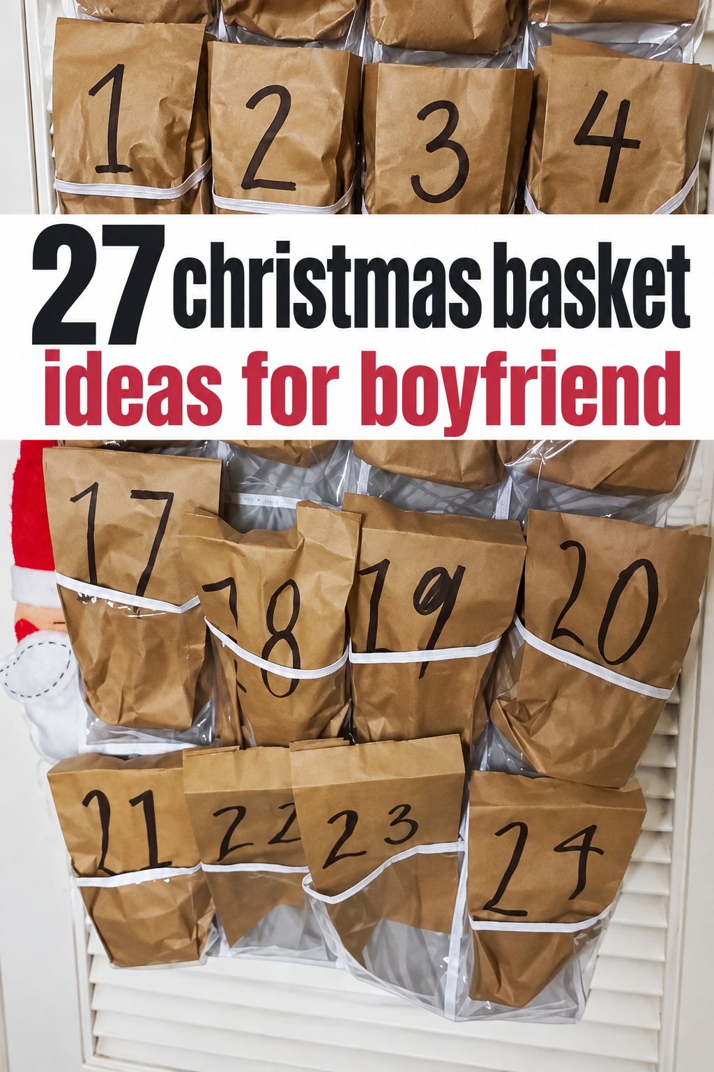 advent calendar box christmas basket