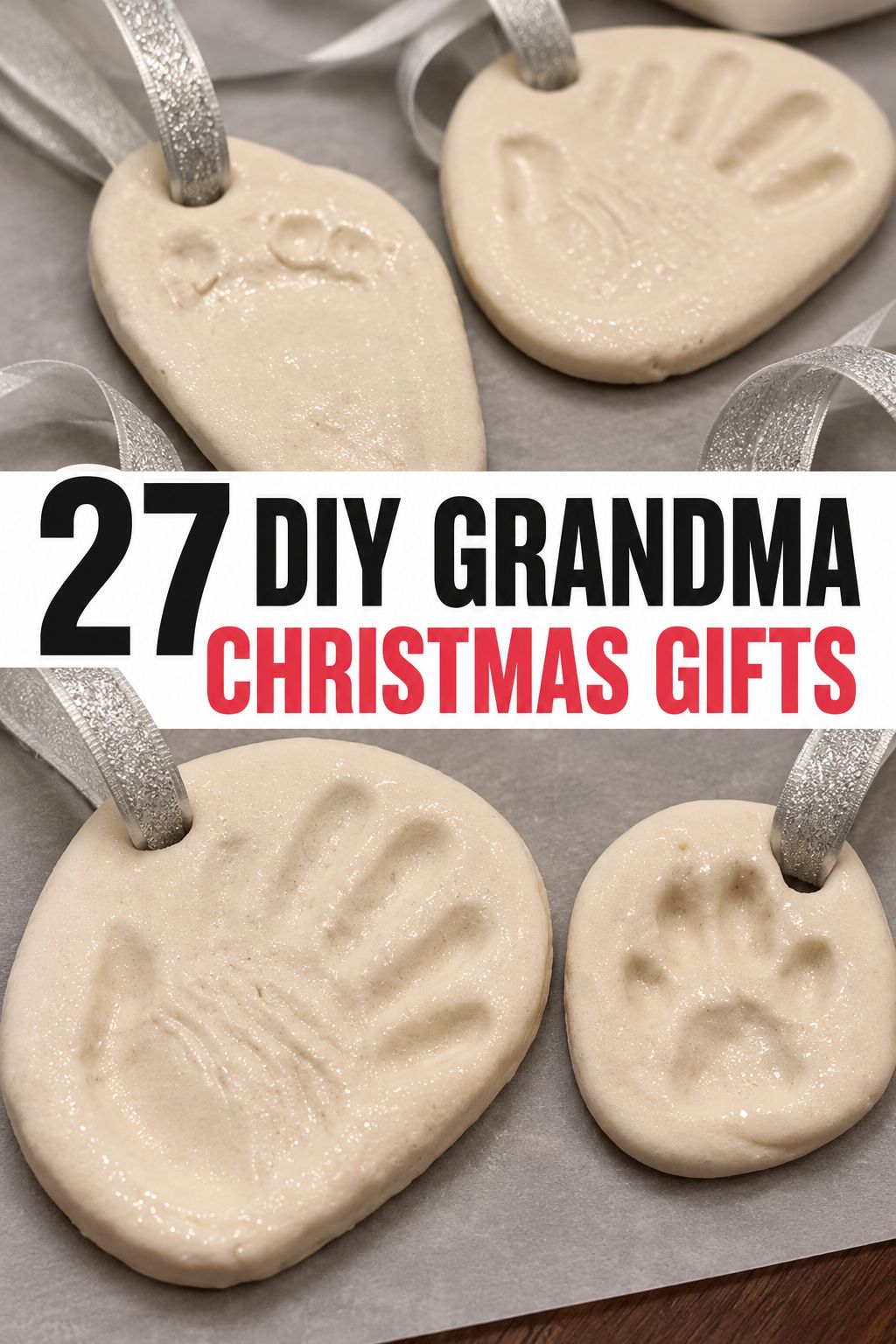 baby imprint ornament christmas gifts for grandparents