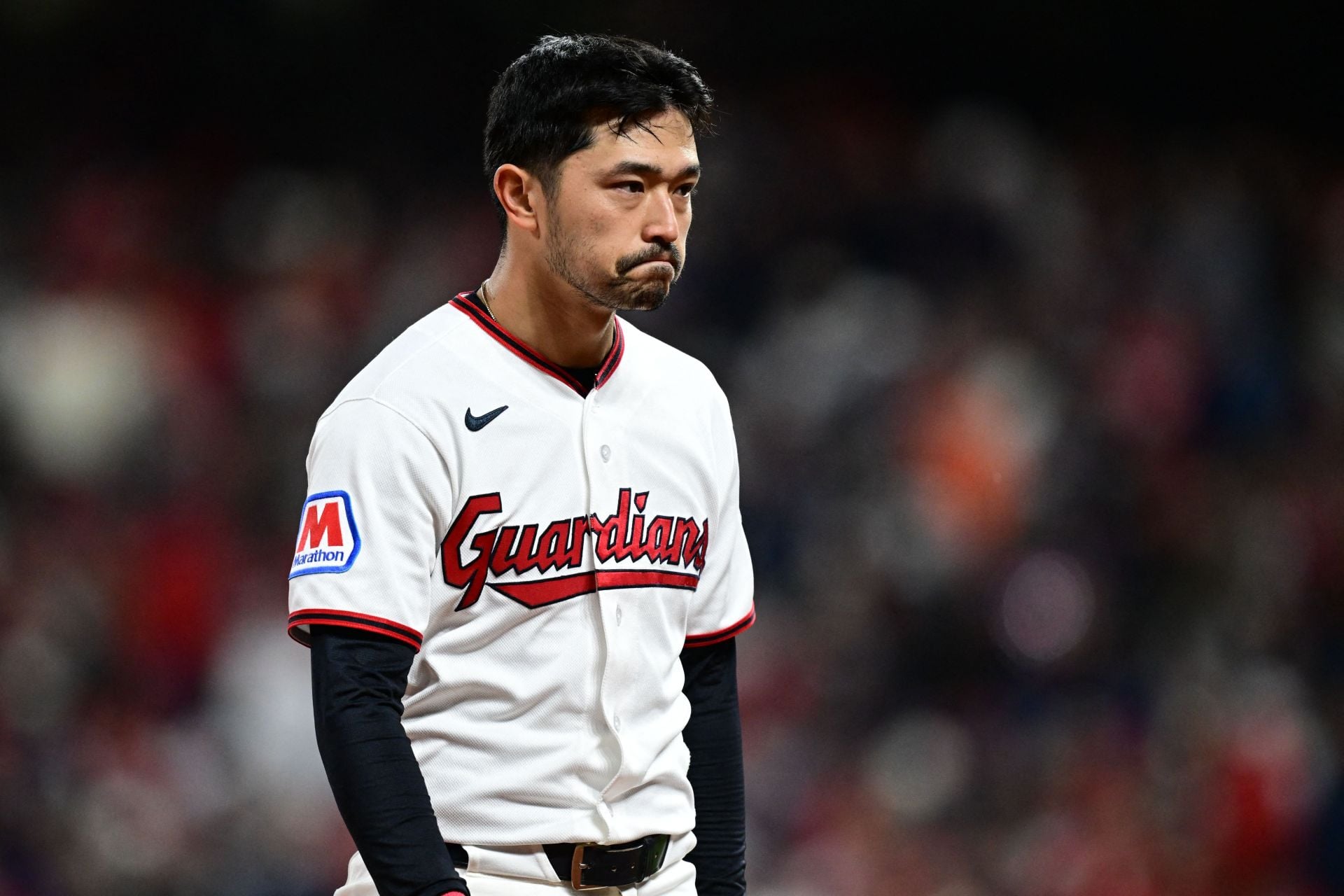 Cleveland Guardians outfielder Steven Kwan could be traded in the offseason - Source: Imagn