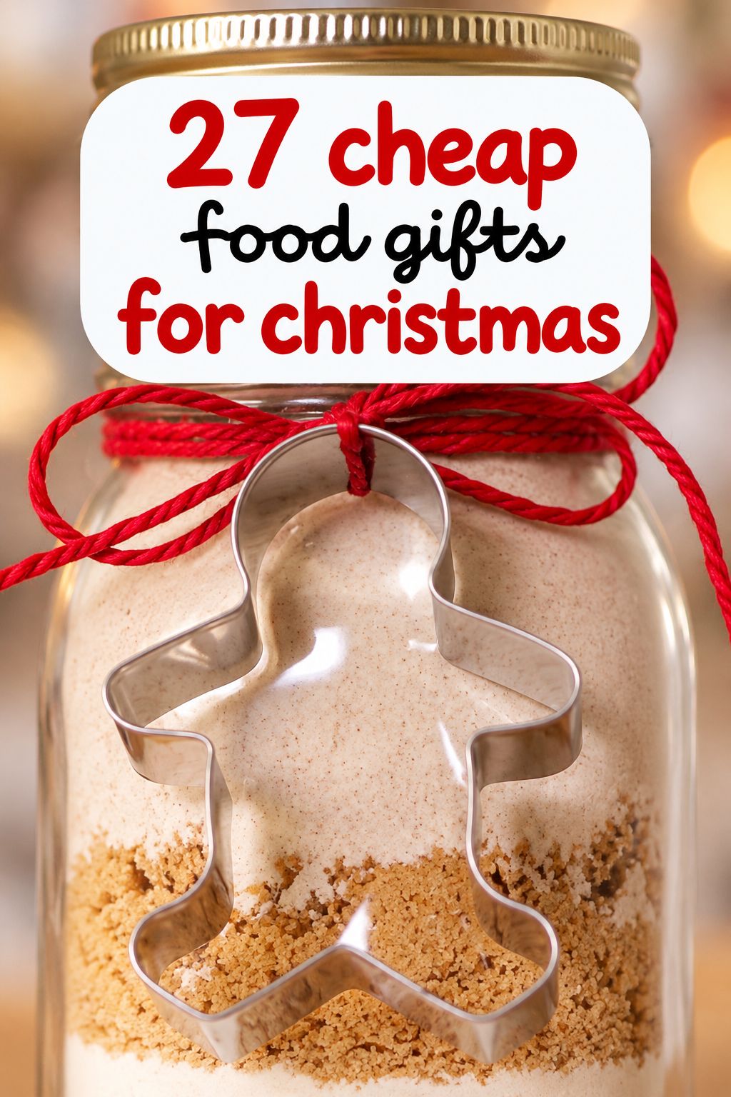 Cookie Mix in a Jar homemade Christmas gift