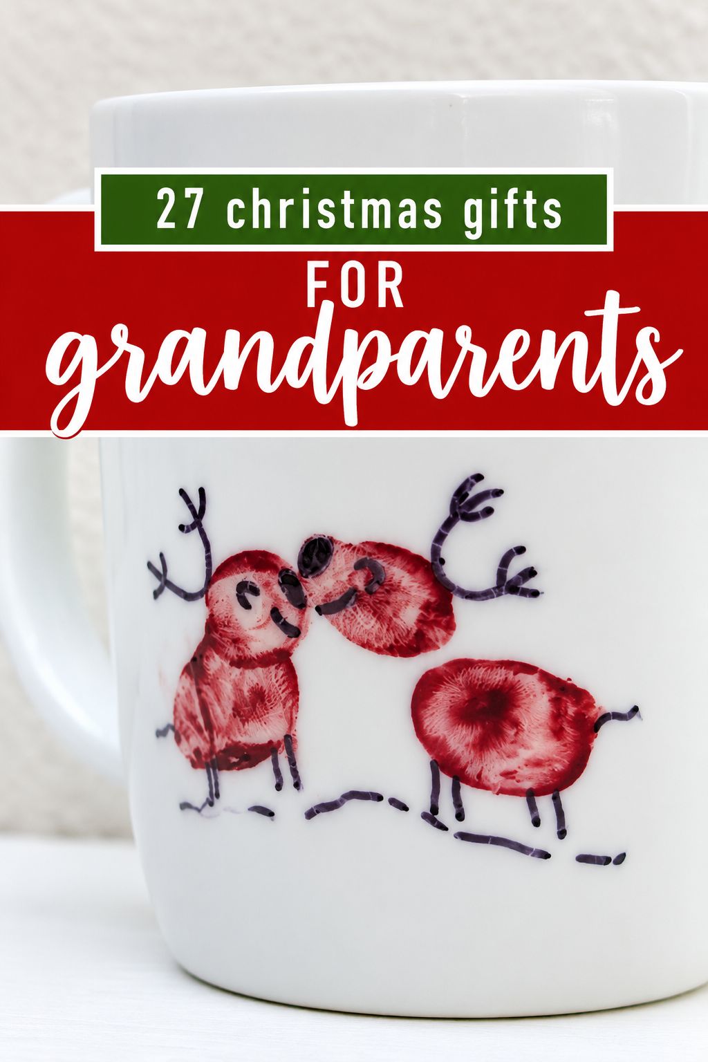 fingerprint christmas mug christmas gifts for grandparents