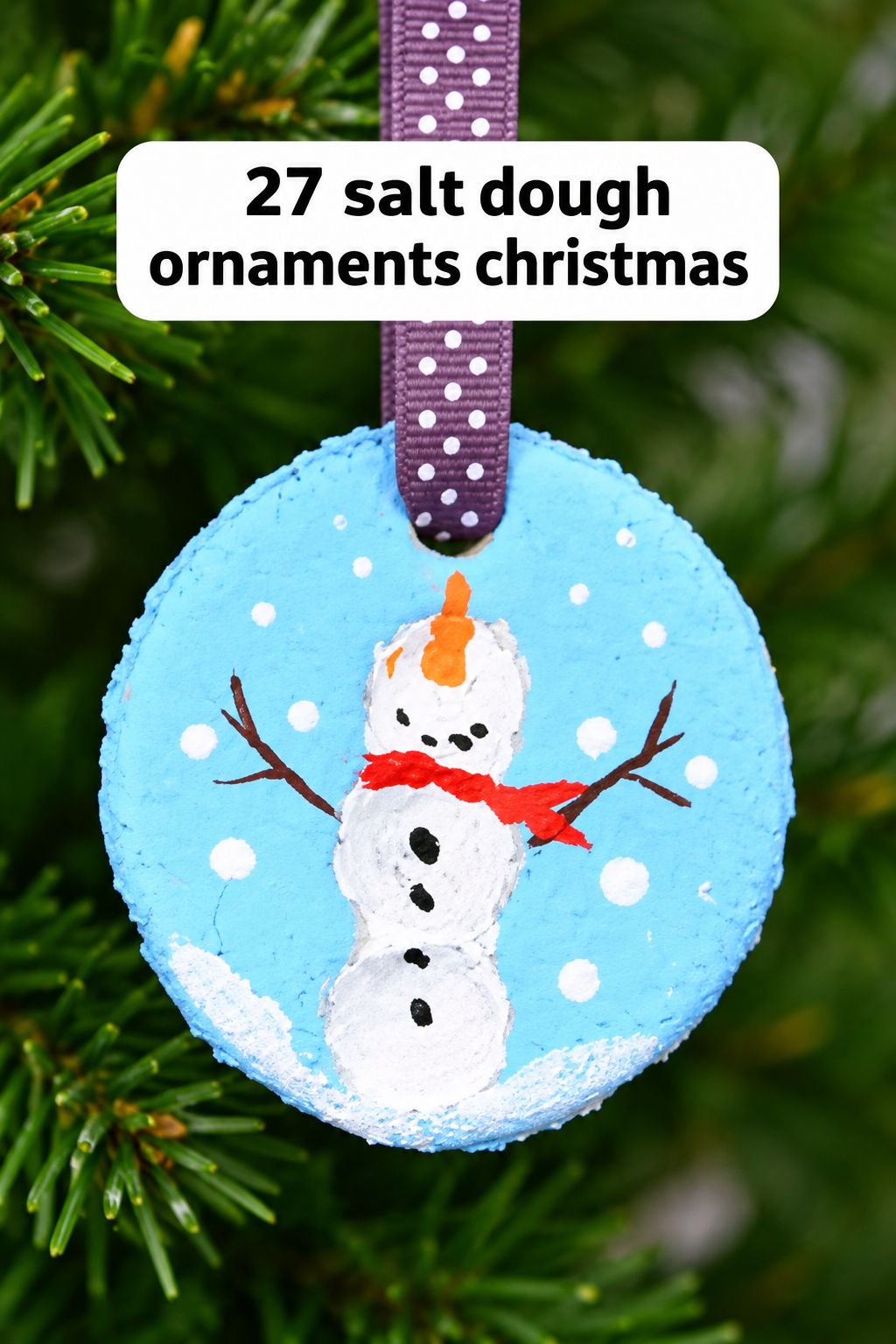fingerprint snowman ornament christmas ornaments