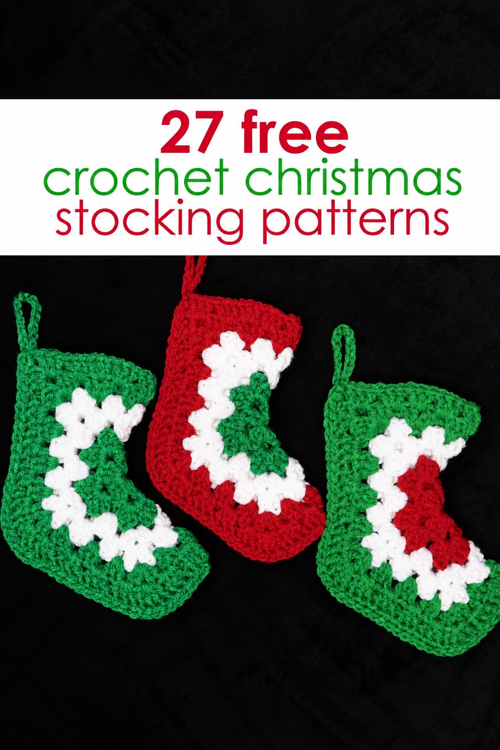 free crochet christmas stocking patterns